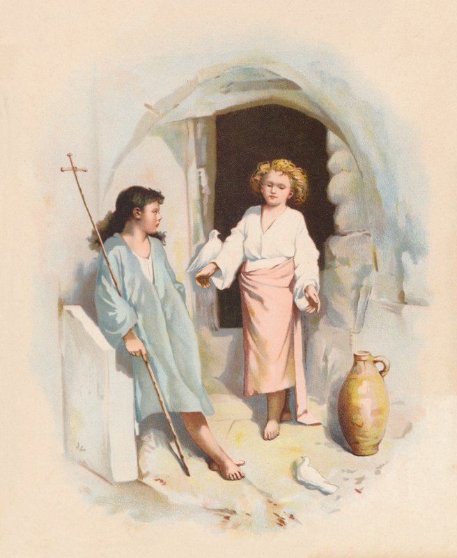 Christus en Sint Jan door John Lawson