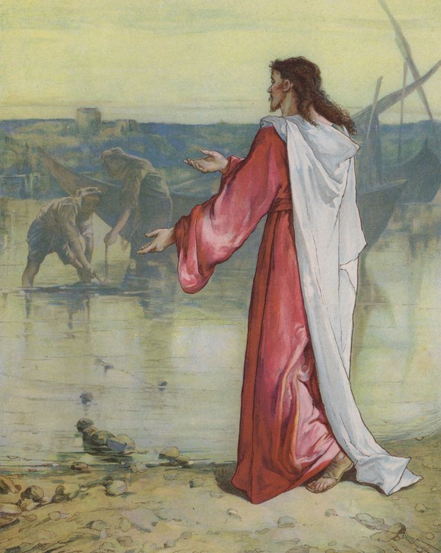 Jezus roept zijn discipelen door John Lawson