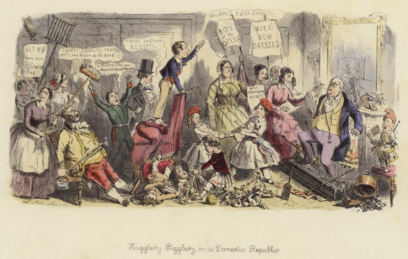 Higgledy-Piggledy, of een huiselijke republiek door John Leech