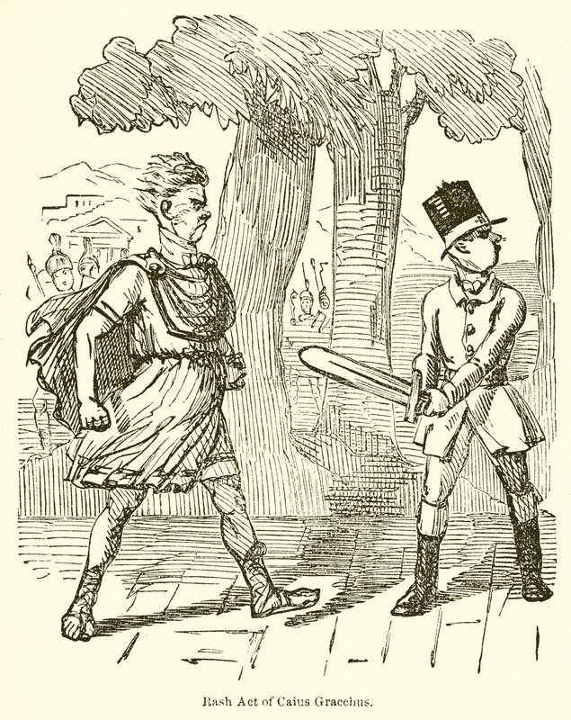 Rash Act van Caius Gracchus door John Leech