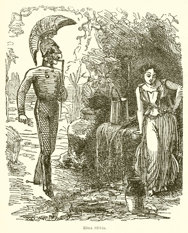 Rhea Silvia door John Leech