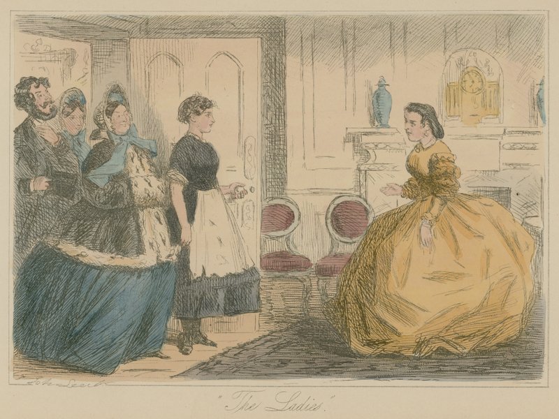 De Dames door John Leech
