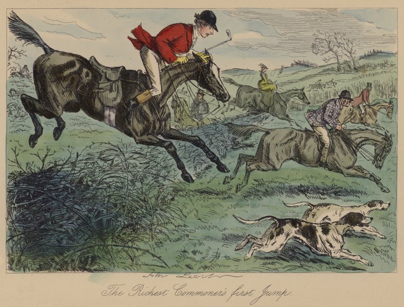 De Eerste Sprong van de Rijkste Burger door John Leech