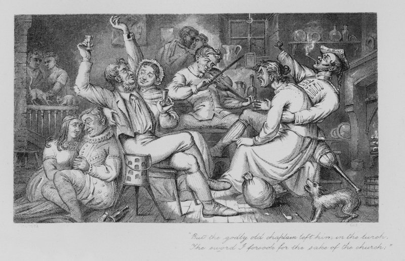 Robert Burns: Jolly Beggars (gravure) door John Moyr (attr.to) Smith