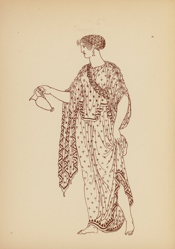 Oud Griekse Vrouwelijke Kleding door John Moyr Smith