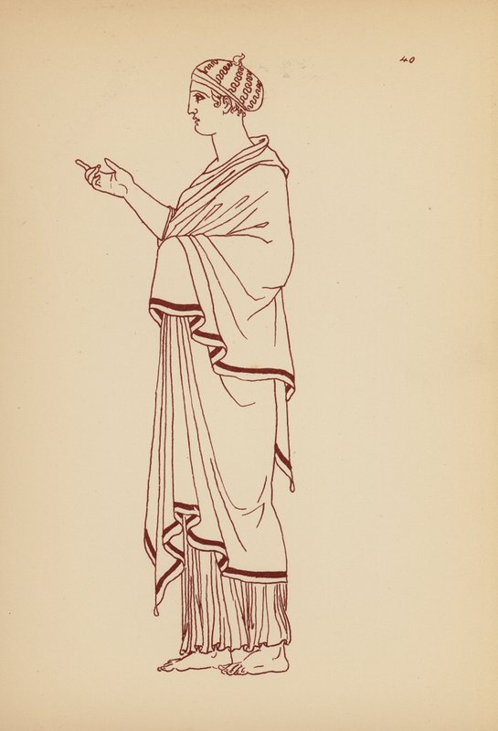 Oud-Grieks vrouwelijk kostuum door John Moyr Smith