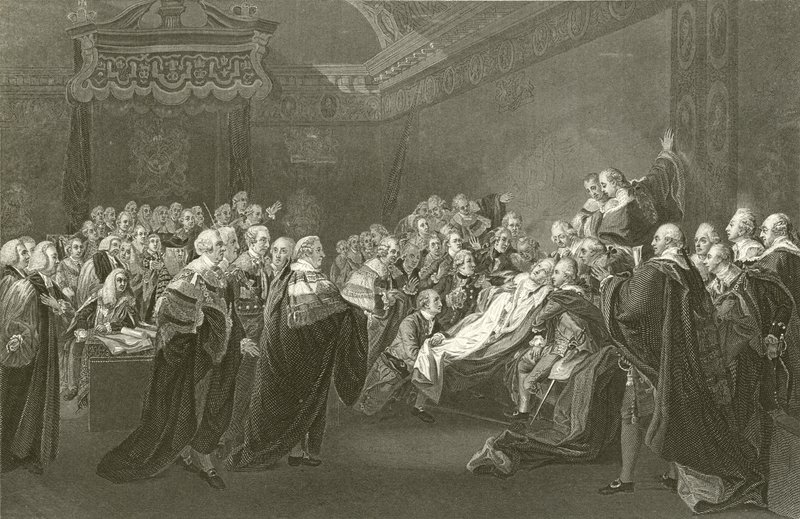 De dood van Chatham door John Singleton Copley