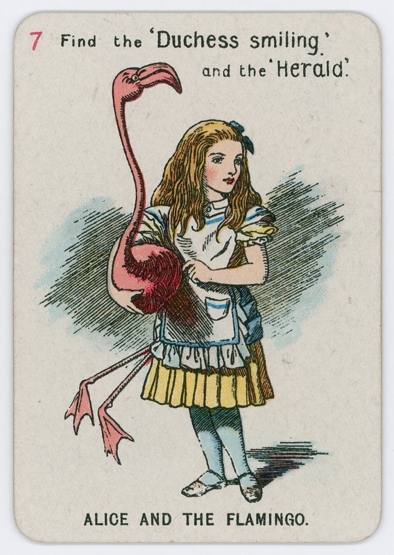 Alice en de Flamingo door John Tenniel