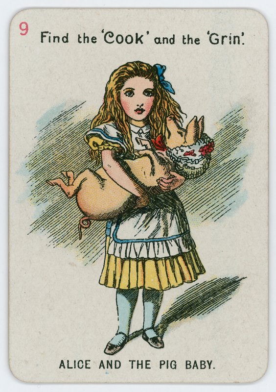 Alice en de varkensbaby door John Tenniel