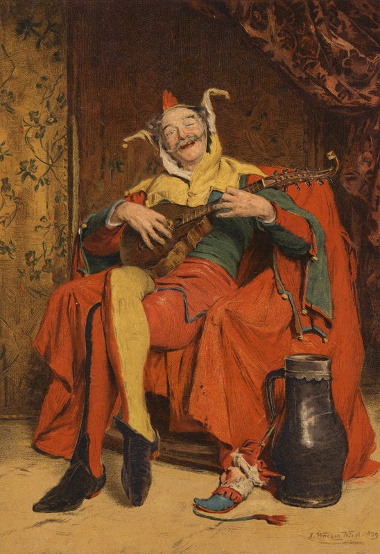 Een improvisator door John Watson Nicol