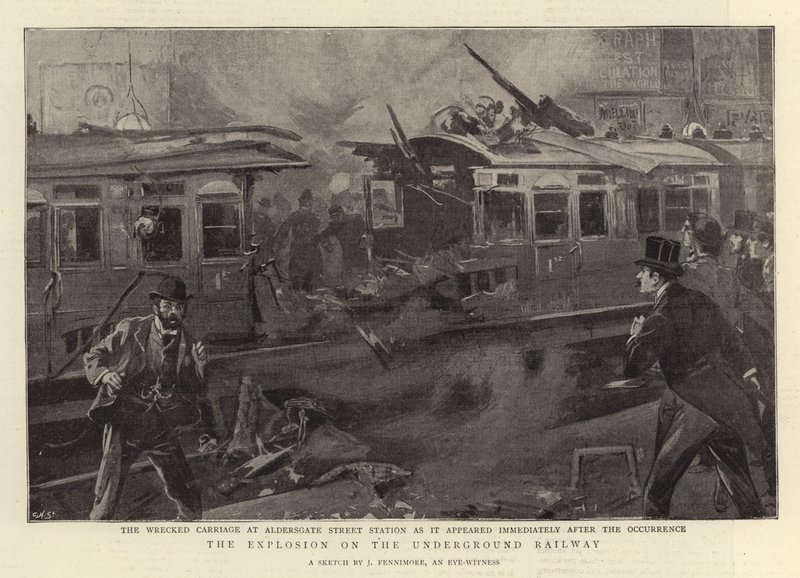 De Explosie op de Ondergrondse Spoorweg door Joseph Finnemore