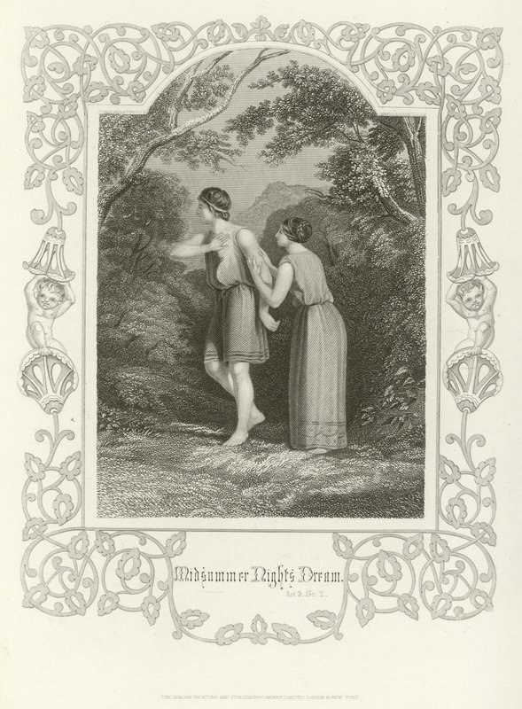 Een Midzomernachtsdroom, Act II, scène ii door Joseph Kenny Meadows