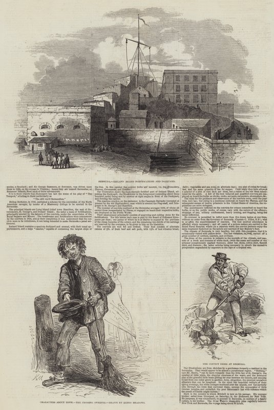Bermuda, de strafkolonie door Joseph Kenny Meadows