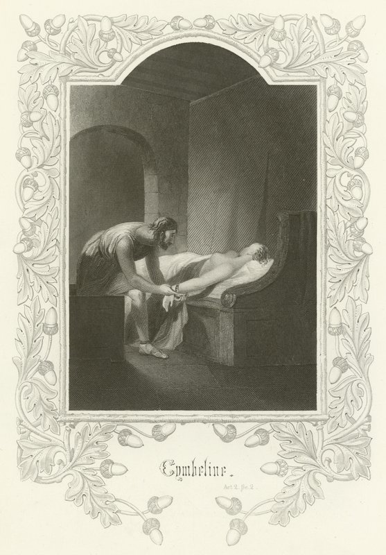 Cymbeline, Act II, scène II door Joseph Kenny Meadows