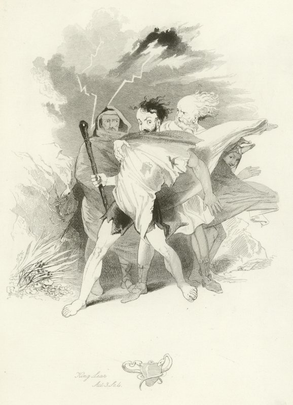 Koning Lear door Joseph Kenny Meadows
