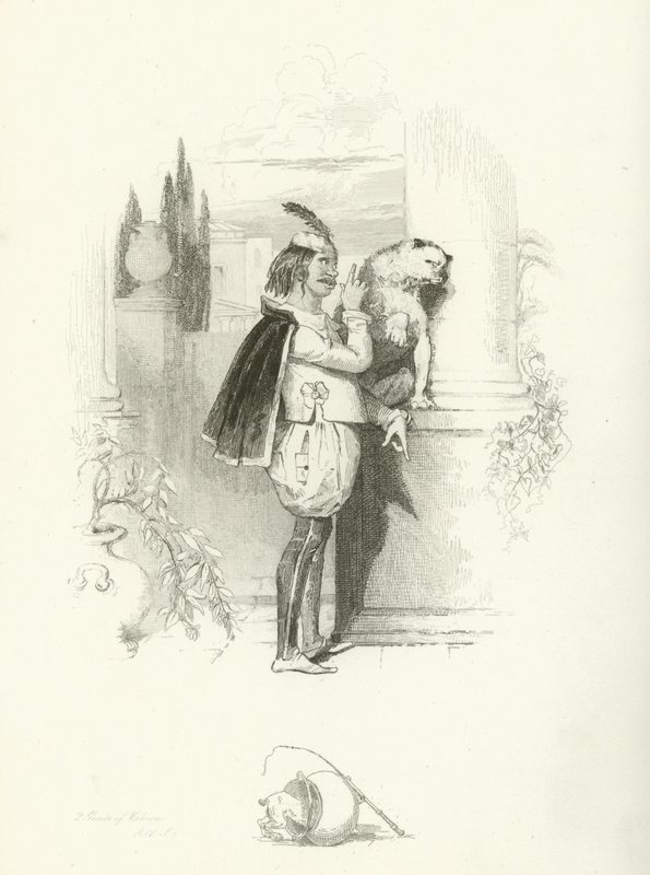Twee edellieden van Verona, Act IV, Scène ii door Joseph Kenny Meadows