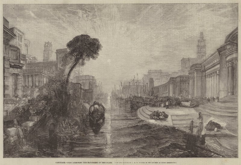 Carthago, Dido geeft opdracht tot de uitrusting van de vloot door Joseph Mallord William Turner