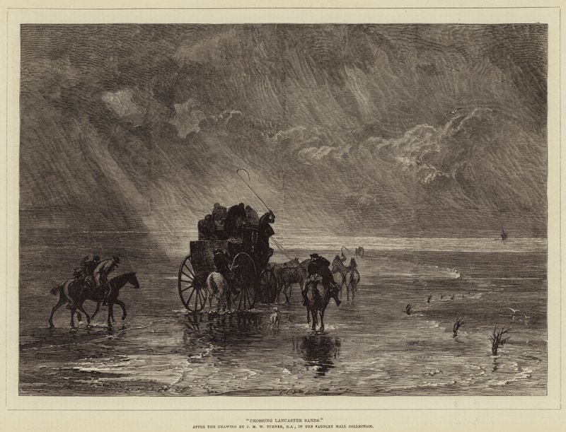 Lancaster Sands Oversteken door Joseph Mallord William Turner