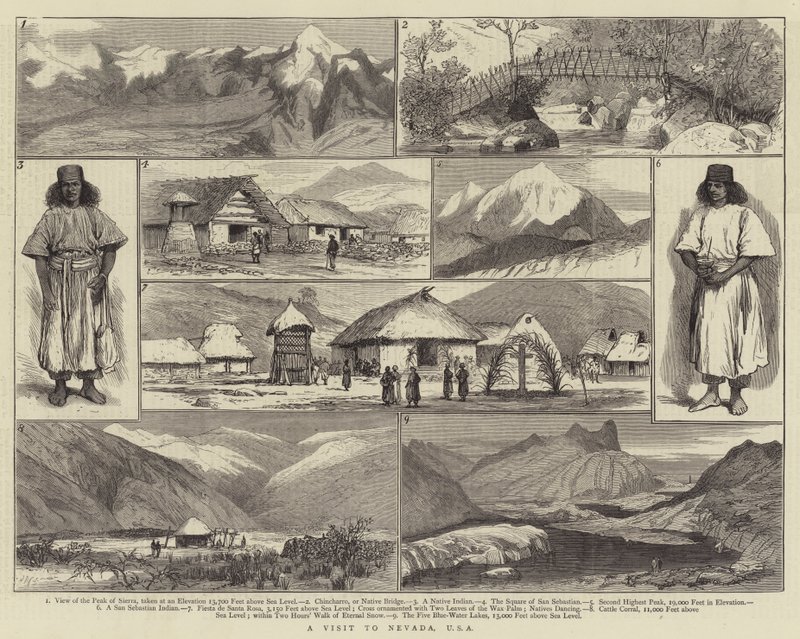 Een bezoek aan Nevada, VS door Joseph Nash