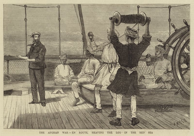 De Afghaanse Oorlog, Onderweg, het Logboek in de Rode Zee door Joseph Nash