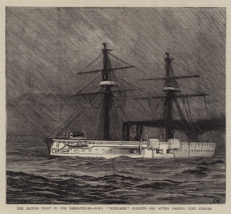 De Britse vloot in de Dardanellen door Joseph Nash