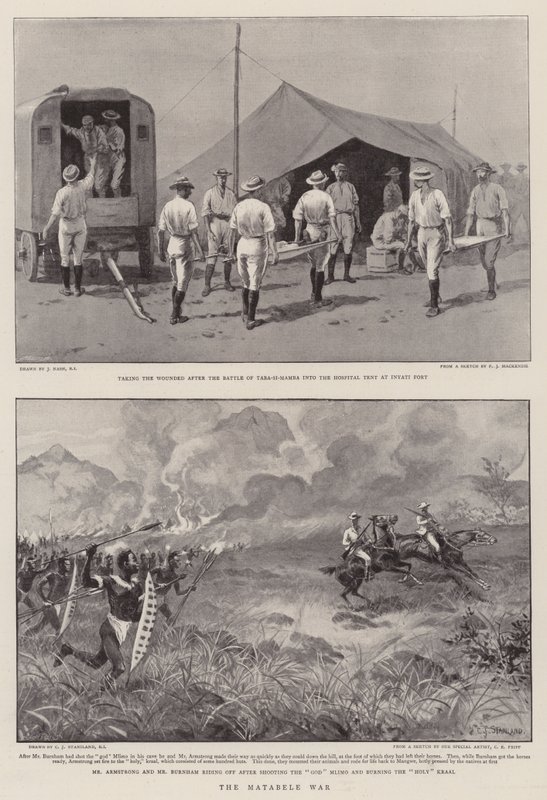 De Matabele Oorlog door Joseph Nash