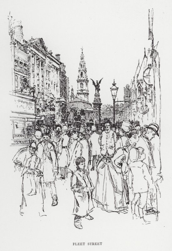 Fleet Street door Joseph (after) Pennell