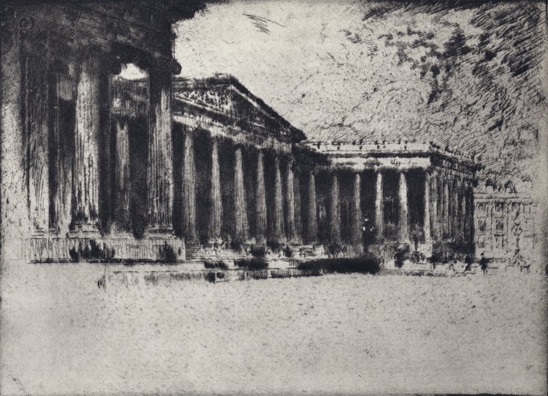Het British Museum door Joseph (after) Pennell