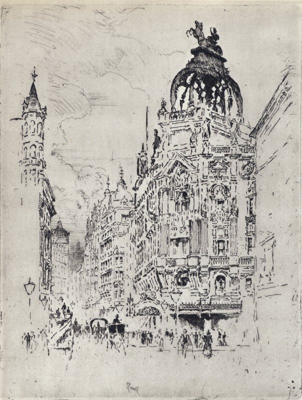Het Hippodrome door Joseph (after) Pennell