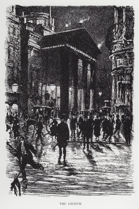 Het Lyceum door Joseph (after) Pennell