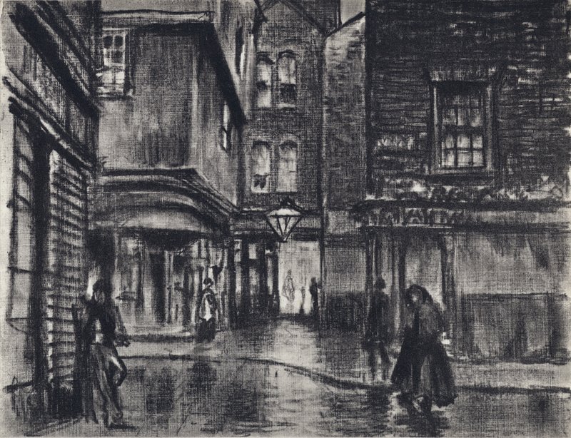 Verdwijnend Londen door Joseph (after) Pennell