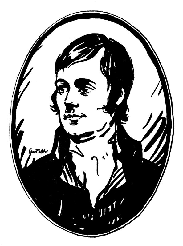 Robert Burns door Joseph (after) Simpson