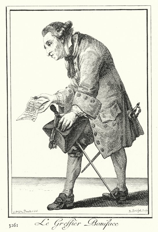 De klerk Boniface door Joseph Franz von (after) Goez