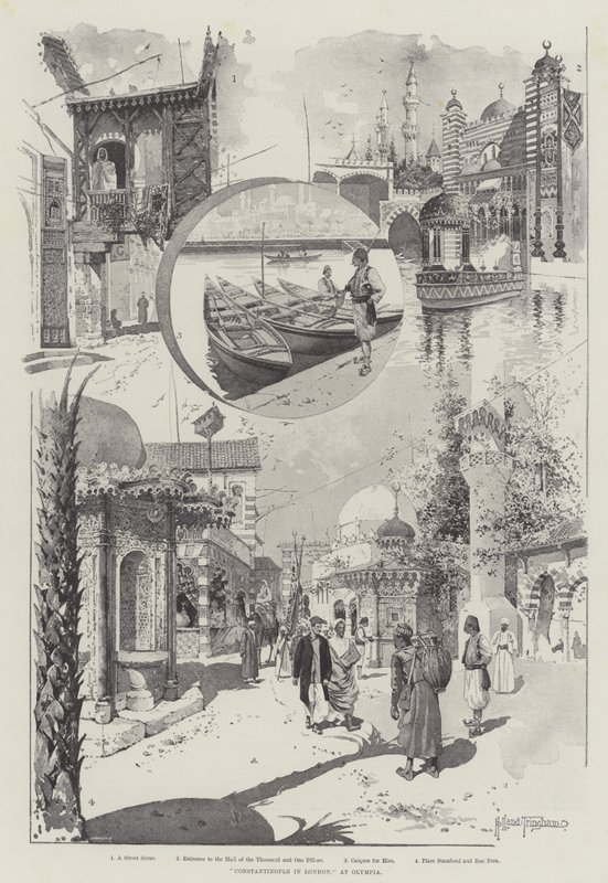 Constantinopel in Londen, bij Olympia door Joseph Holland Tringham