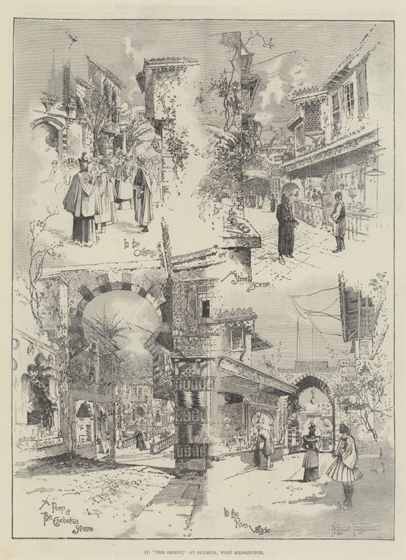 Scènes van het Oosten in Olympia door Joseph Holland Tringham