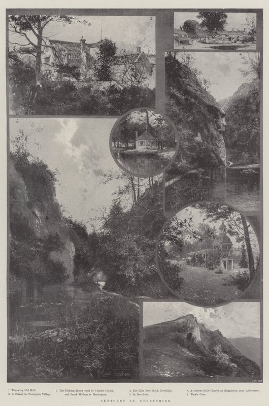 Schetsen in Derbyshire door Joseph Holland Tringham
