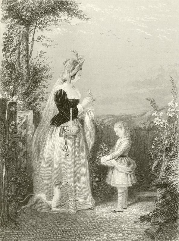 De bloementuin door Joseph John Jenkins