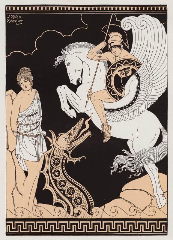Perseus en Andromeda door Joseph Kuhn Regnier
