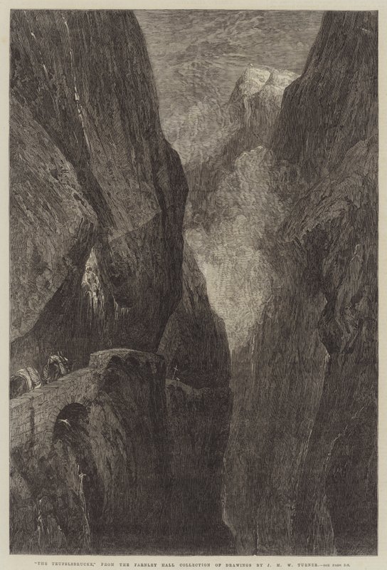 De Teufelsbrucke door Joseph Mallord William Turner