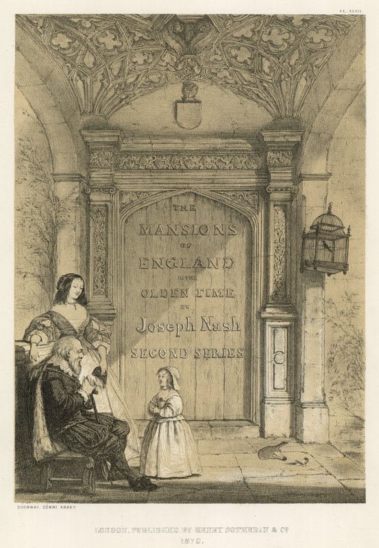 Deur, Combe Abbey door Joseph Nash