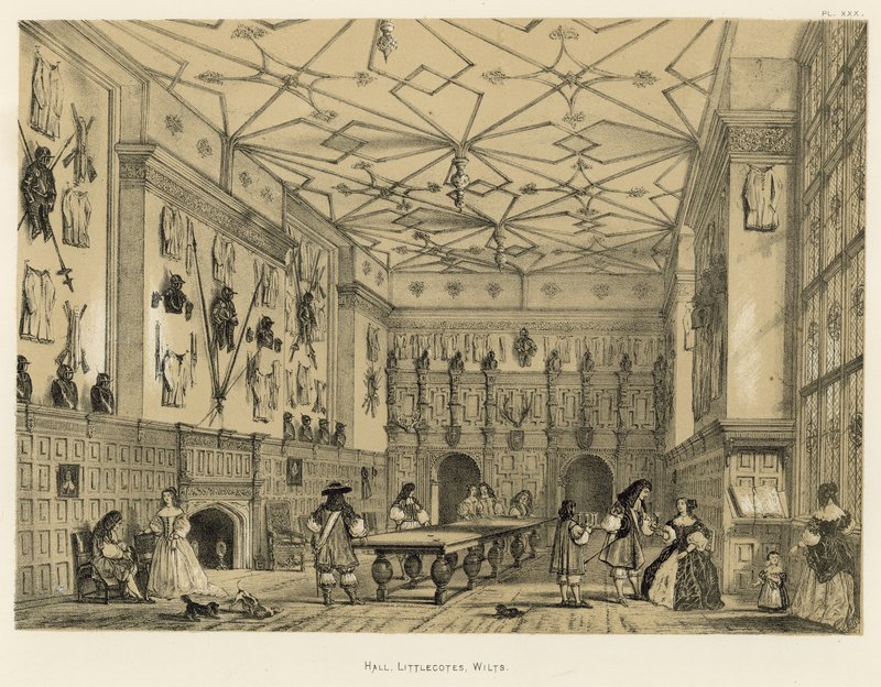 Hal, Littlecotes, Wilts door Joseph Nash