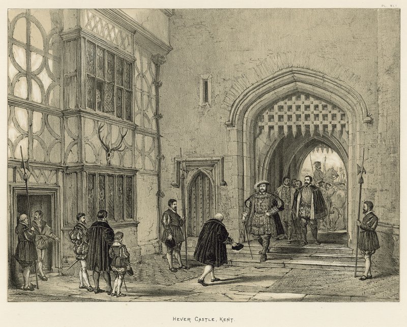 Hever Castle, Kent door Joseph Nash