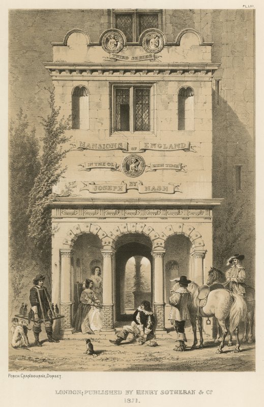 Portiek, Cranbourne, Dorset door Joseph Nash