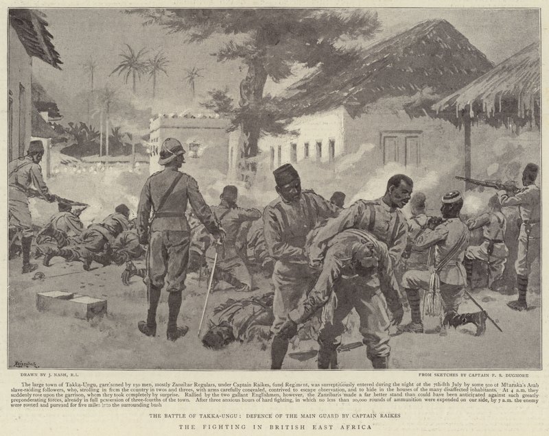 De Gevechten in Brits Oost-Afrika door Joseph Nash