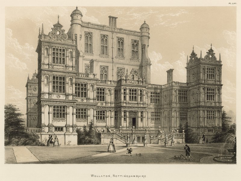 Wollaton, Nottinghamshire door Joseph Nash