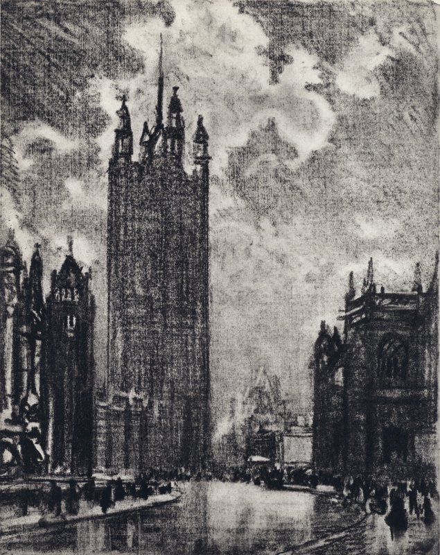 Victoria Tower door Joseph Pennell