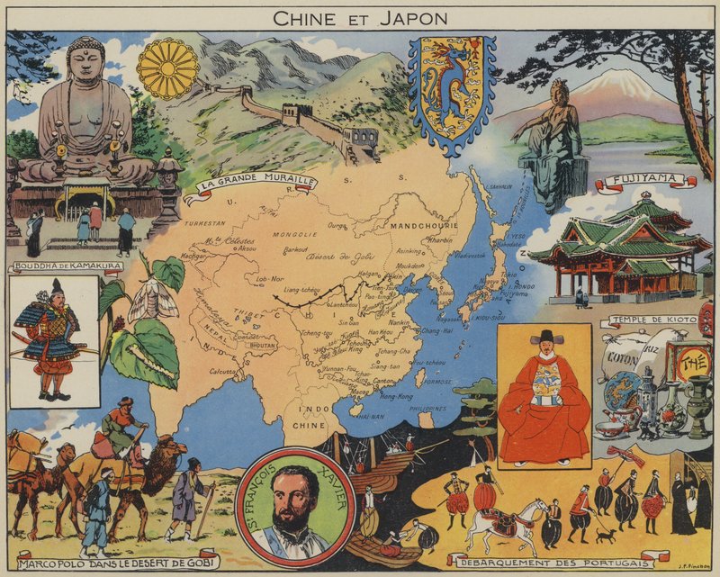China en Japan door Joseph Porphyre Pinchon