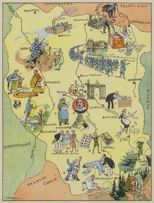 Lotharingen door Joseph Porphyre Pinchon