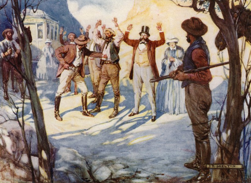 Bushrangers in Australië door Joseph Ratcliffe (after) Skelton
