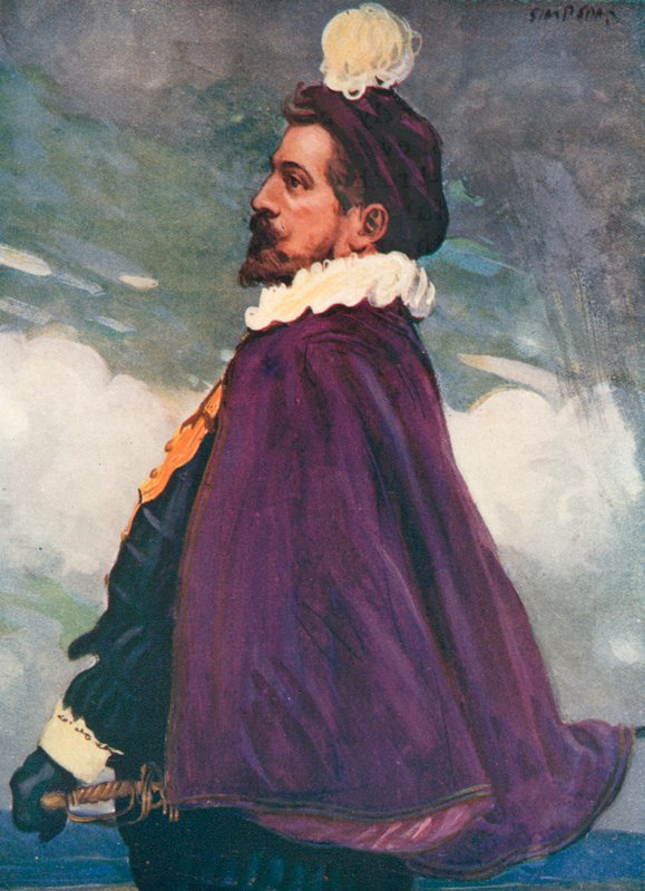 Sir Walter Raleigh door Joseph Simpson